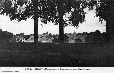 Iconographie - Craon - Panorama sur St-Clément