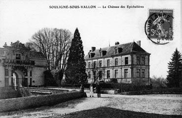 Iconographie - Souligné-sous-Vallon - Le château des Epichelières