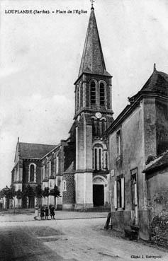 Iconographie - Louplande - Place de l'Eglise