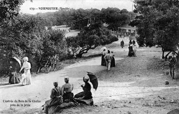 Iconographie - L'entrée du Bois de la Chaize près de la jetée