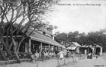 Iconographie - La terrasse de l'Hôtel Beau-Rivage