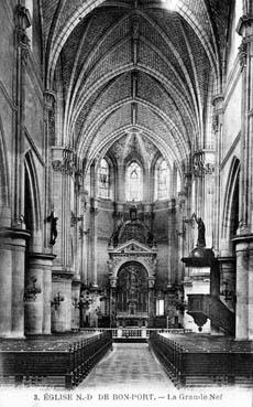 Iconographie - Eglise Notre-Dame de Bon-Port - La grande nef