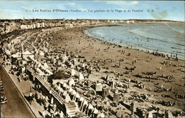 Iconographie - Vue générale de la plage et du remblai