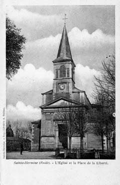 Iconographie - L'église et la place de la Liberté