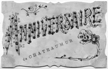 Iconographie - Anniversaire de Châteaumur