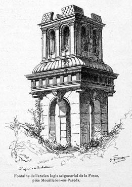 Iconographie - Fontaine de l'ancien logis seigneurial de la Fosse