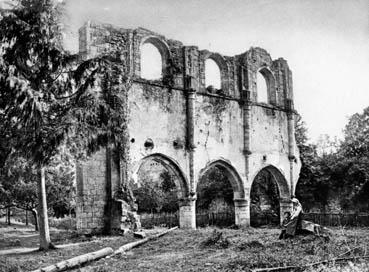 Iconographie - Abbaye des Châtelliers - Ruines de l'église abbatiale