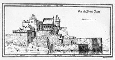 Iconographie - Le château - Vue du front Ouest