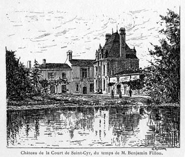 Iconographie - Château de la Court du temps de M. Benjamin fillon