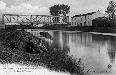 Iconographie - Les rives de la Sèvre Niortaise - Le pont de Taugon