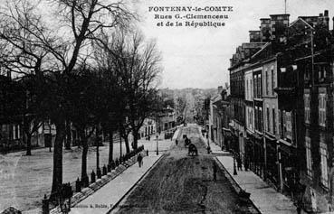 Iconographie - Rue Georges-Clemenceau et la République