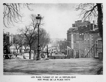 Iconographie - Les rues Turgot et de La République vue prise de la place Viète