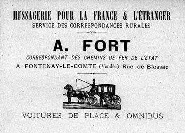 Iconographie - Publicité - Messagerie A Fort