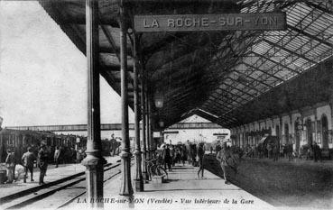 Iconographie - Vue intérieure de la gare