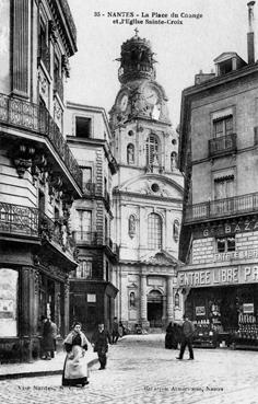 Iconographie - La place du Change et l'église Sainte-Croix