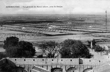 Iconographie - Vue générale des marais salants, prise du donjon