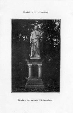 Iconographie - Statue de Sainte Philomène