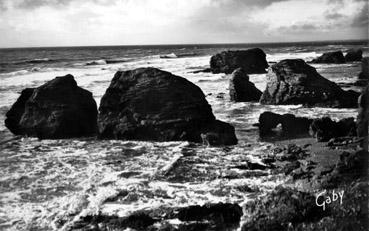 Iconographie - La corniche vendéenne - Sion-sur-l'Océan - La côte sauvage, les rochers