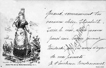 Iconographie - Jeune fille de La Mothe-St-Héray