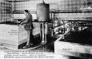 Iconographie - Laiterie coopérative de La Mothe-St-Héray - Réfrigérant, bassin de maturation des crèmes