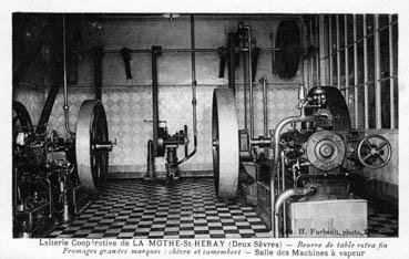 Iconographie - Laiterie coopérative de La Mothe-St-Héray - Salle des machines à vapeur