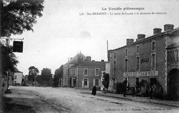 Iconographie - La route de Luçon à la descente du tramway