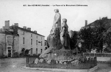 Iconographie - La place et le monument Clémenceau