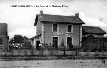 Iconographie - La gare et le château d'eau