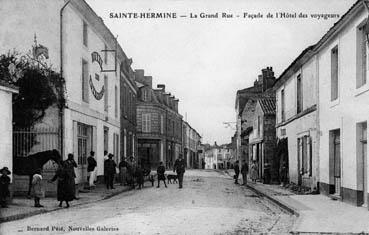 Iconographie - La Grande-Rue - Façade de l'hôtel des Voyageurs