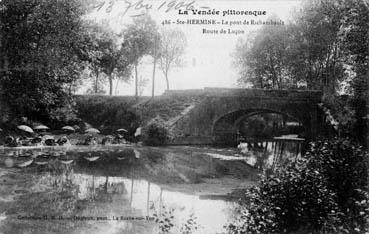 Iconographie - Le pont de Richambault - Route de Luçon