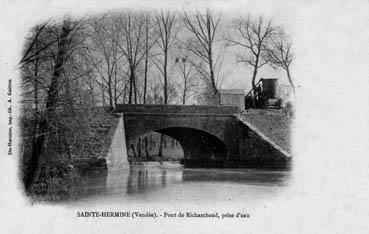 Iconographie - Pont de Richambaud, prise d'eau