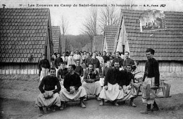 Iconographie - Les zouaves au camp de Saint-Gervais