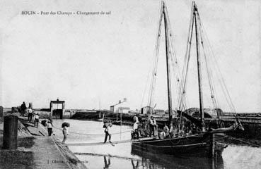 Iconographie - Port des Champs - Chargement du sel