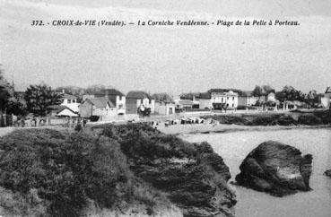 Iconographie - La Corniche Vendéenne - Plage de Pelle à Porteau
