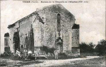 Iconographie - Ruines de la chapelle de l'Hôpital (XIIIe siècle)