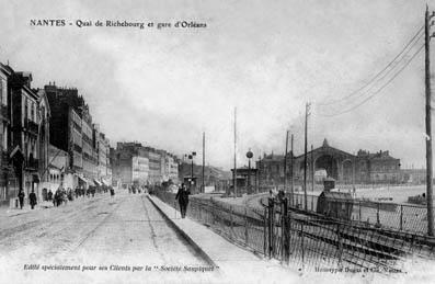 Iconographie - Quai Richebourg et gare d'Orléans
