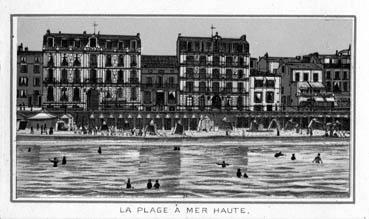Iconographie - La plage à marée haute
