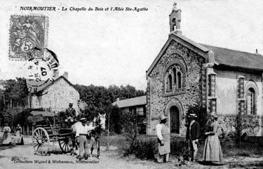 Iconographie - La chapelle du Bois et l'allée Ste-Agathe