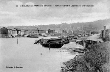 Iconographie - Entrée du port et cabanes des ostréiculteurs