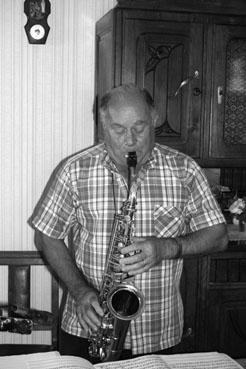 Iconographie - Germain Fruchet, saxophoniste, La Combe