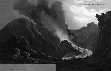 Iconographie - Vesuvio in eruzionze