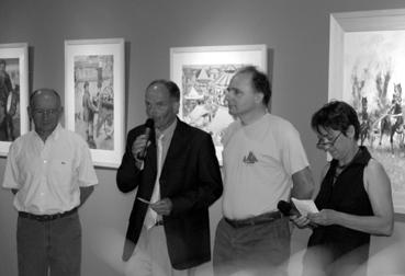 Iconographie - Vernissage de l'exposition consacrée à Henri Simon, artiste peintre