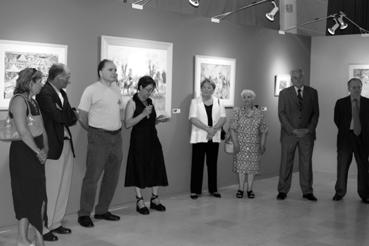 Iconographie - Vernissage de l'exposition consacrée à Henri Simon, artiste peintre