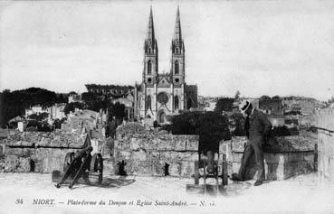 Iconographie - Plate-forme du Donjon et église Saint-André