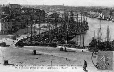 Iconographie - Le bassin de commerce et le quai des Hollandais