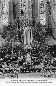 Iconographie - Eglise de Bazoges-en-Paillers en la fête de Ste-Thérèse-de-l'Enfant-Jésus