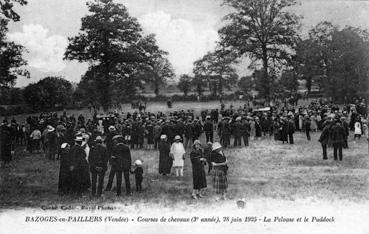 Iconographie - Courses de chevaux (3e année), 28 juin 1925 - La pelouse et le paddock