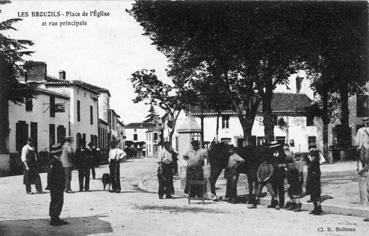 Iconographie - Place de l'Eglise et rue principale