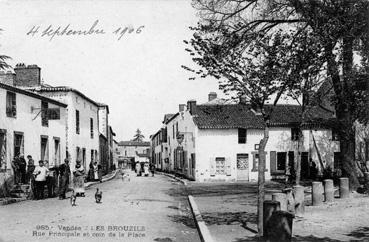 Iconographie - Rue principale et coin de la place