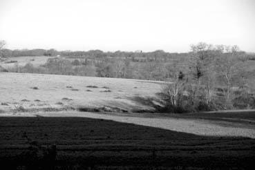 Iconographie - Paysage sous gelée blanche à Barrot